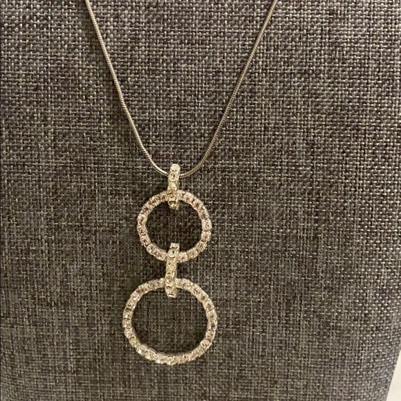 Sterling silver CZ stone necklace - Picture 1 of 6